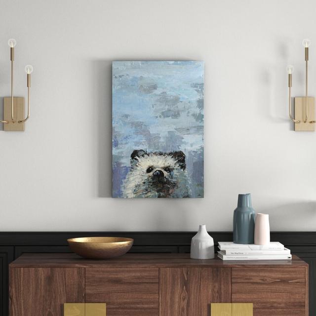 What up Raccoon by Julia Posokhova - Wrapped Canvas Painting Print East Urban Home Size: 76cm H x 51cm W x 3.81cm D on Productcaster.