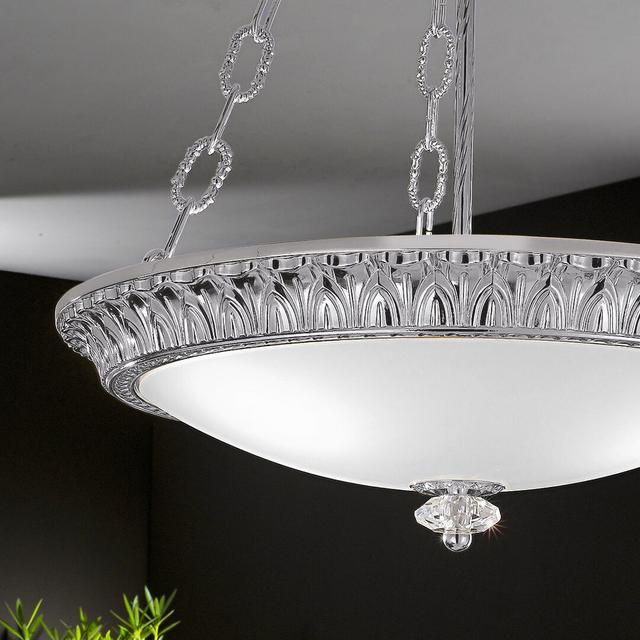 Milady 3-Light Bowl Pendant Kolarz Finish: Chrome on Productcaster.