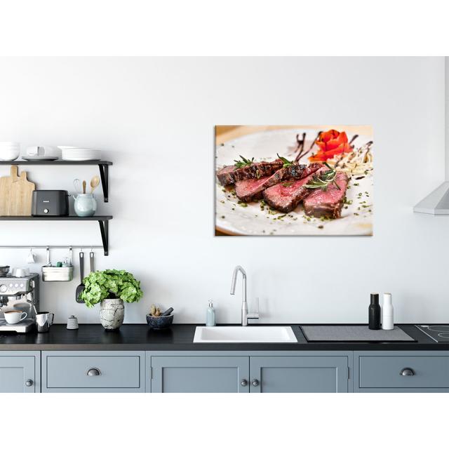 Juicy Carpaccio - No Frame Print on Glass Brayden Studio Size: 70cm H x 100cm W on Productcaster.