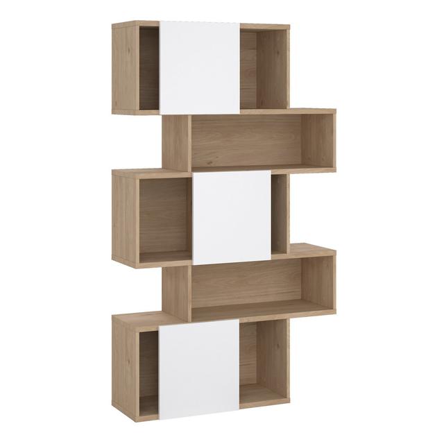 Adelmis Bookcase Latitude Run Colour: White, Size: 166cm H x 95.5cm W x 31.5cm D on Productcaster.