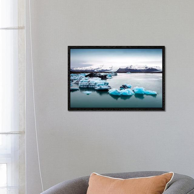 Jokulsarlon Glacier Lagoon II by Susanne Kremer - Gallery-Wrapped Canvas Giclée on Canvas Beachcrest Home Format: Black Framed, Size: 45.72cm H x 66.0 on Productcaster.