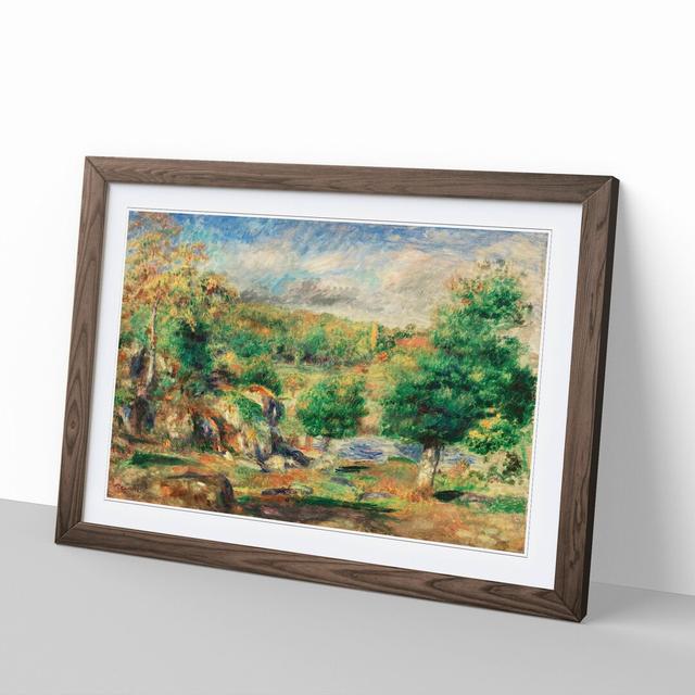 Chestnut Trees by Pierre-Auguste Renoir - Picture Frame Painting East Urban Home Frame Option: Walnut Framed, Size: 65cm H x 90cm W x 2cm D on Productcaster.