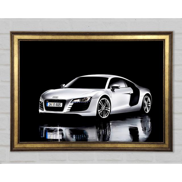 Audi New Silver - Einzelner Bilderrahmen Kunstdrucke Ebern Designs Größe: 42 cm H x 59,7 cm B x 1,5 cm T on Productcaster.