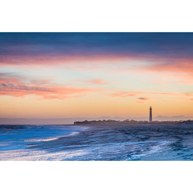 Lighthouse And Atlantic Ocean - Wrapped Canvas Print Breakwater Bay Size: 51cm H x 76cm W x 3.8cm D on Productcaster.