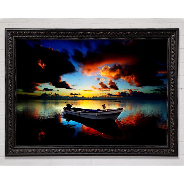 Sunrise Over The Fishing Boat - Single Picture Frame Art Prints Longshore Tides Size: 21cm H x 29.7cm W on Productcaster.