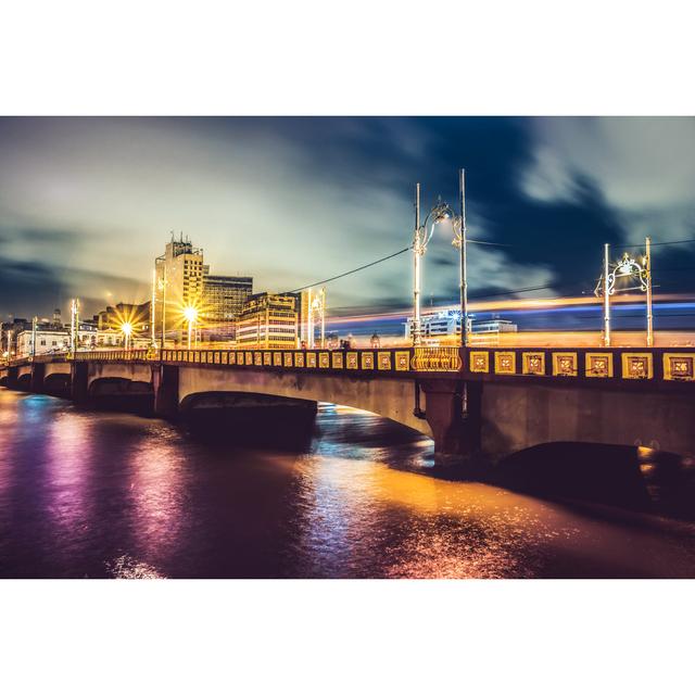 Bridge In Recife At Night by MesquitaFMS - Wrapped Canvas Print 17 Stories Size: 61cm H x 91cm W on Productcaster.