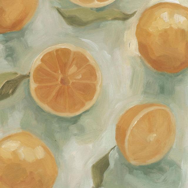 Citrus Study In Oil II by Emma Scarvey - Wrapped Canvas Painting Brambly Cottage Size: 122cm H x 122cm W x 3.8cm D on Productcaster.