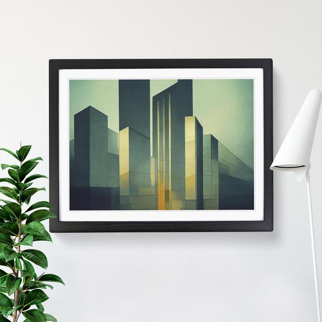 Futuristic Buildings Architecture Vol.2 - Picture Frame Graphic Art 17 Stories Frame Colour: Black, Size: 25cm H x 34cm W x 2cm D on Productcaster.