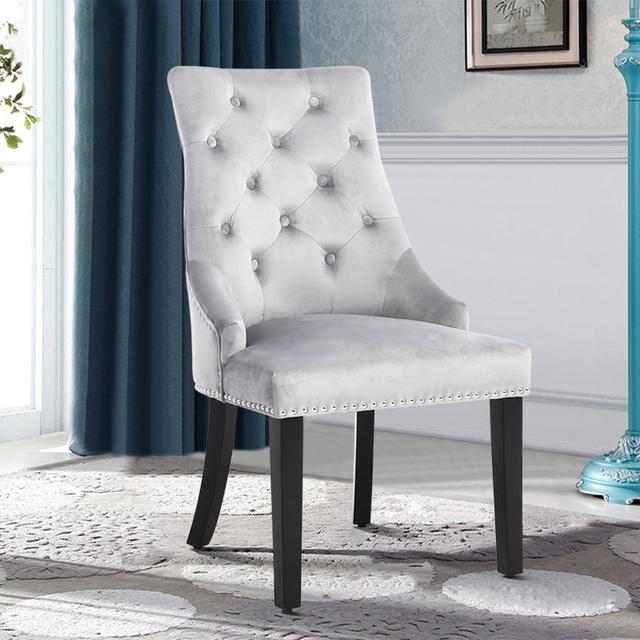 Erskine Upholstered Dining Chair (Set of 2) Mercer41 on Productcaster.