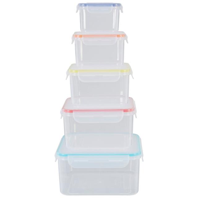 5Pc Square Food Containers Symple Stuff on Productcaster.