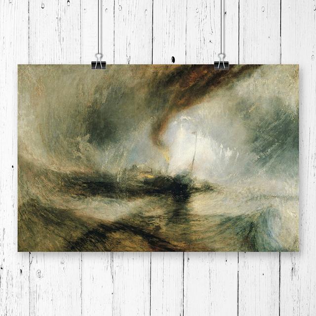 Snow Storm' by J.M.W. Turner Wall Art East Urban Home Size: 42 x 59.4cm on Productcaster.