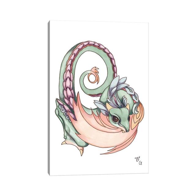 Monster Letter B by Might Fly Art - Wrapped Canvas Graphic Art Maturi Size: 45.72cm H x 30.48cm W x 1.91cm D on Productcaster.