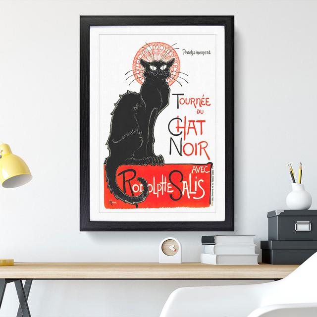 Tournee du Chat Noir Cat Vol.2 by Theophile Steinlen - Picture Frame Graphic Art East Urban Home Size: 65cm H x 48cm W x 2cm D, Frame Option: Black on Productcaster.