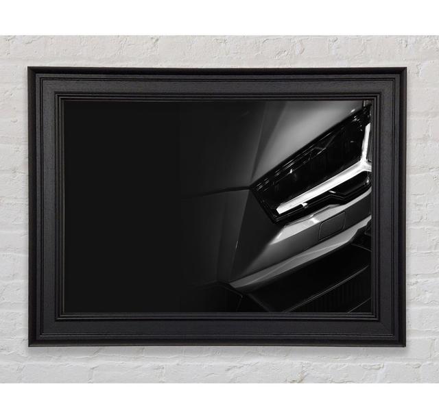 Close Of Headlight On Sports Car - Single Picture Frame Art Prints Ebern Designs Size: 42cm H x 59.7cm W x 8cm D on Productcaster.