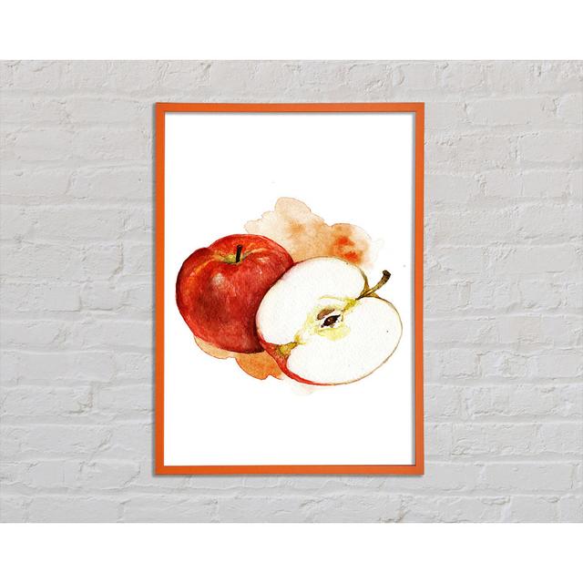 Samaire Apple Half - Single Picture Frame Art Prints August Grove Size: 29.7cm H x 21cm W x 2cm D on Productcaster.