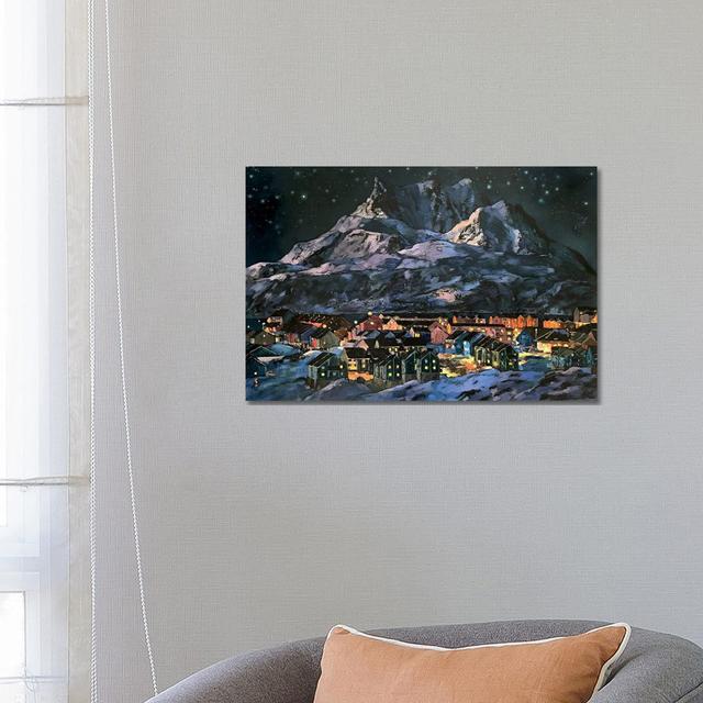 North Under The Starry Peace by Nadezda Stupina - Gallery-Wrapped Canvas Giclée on Canvas Alpen Home Format: No Frame, Size: 45.72" H x 66.04" W x 1.9 on Productcaster.