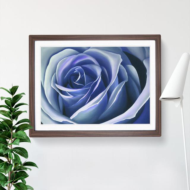 Dreamlike Rose Flower - Single Picture Frame Print Fairmont Park Size: 34cm H x 46cm W, Frame Colour: Walnut on Productcaster.