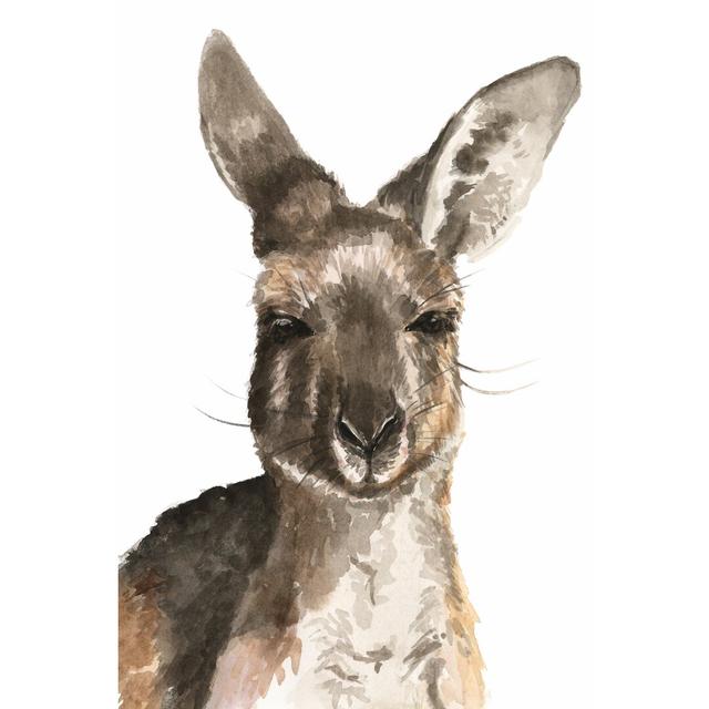 Kangaroo Portrait I by Jennifer Paxton Parker - Wrapped Canvas Painting Gracie Oaks Size: 91cm H x 61cm W x 3.8cm D on Productcaster.