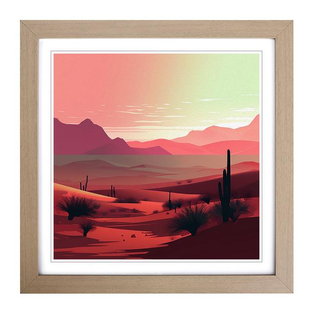 Desert Digital - Single Picture Frame Art Prints on Wood Natur Pur Format: Oak on Productcaster.