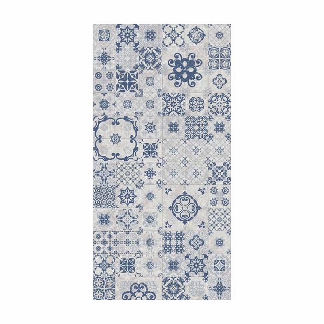 Gvido Hand-Knotted Blue/Grey Indoor/Outdoor Rug East Urban Home Rug Size: Rectangle 140 x 280cm on Productcaster.