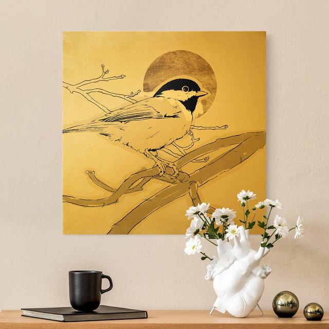 Bird in Front of the Golden Sun I - Wrapped Canvas Graphic Art Rosalind Wheeler Size: 40cm H x 40cm W on Productcaster.