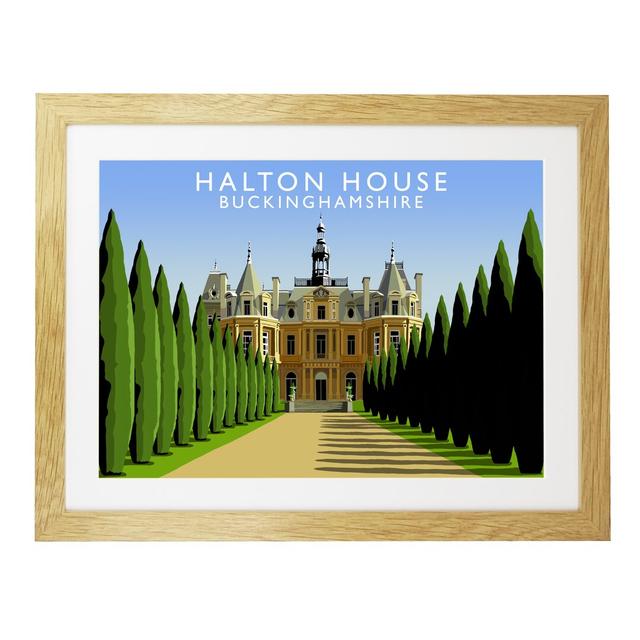 Halton House by Richard O'Neil - Print East Urban Home Size: 33.5 cm H x 43.5 cm W x 2.2 cm D, Format: Oak Wood Frame on Productcaster.