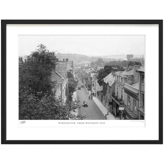 'Winchester, from Westgate 1923' by Francis Frith - Picture Frame Photograph Print on Paper The Francis Frith Collection Size: 40cm H x 50cm W x 2.3cm on Productcaster.