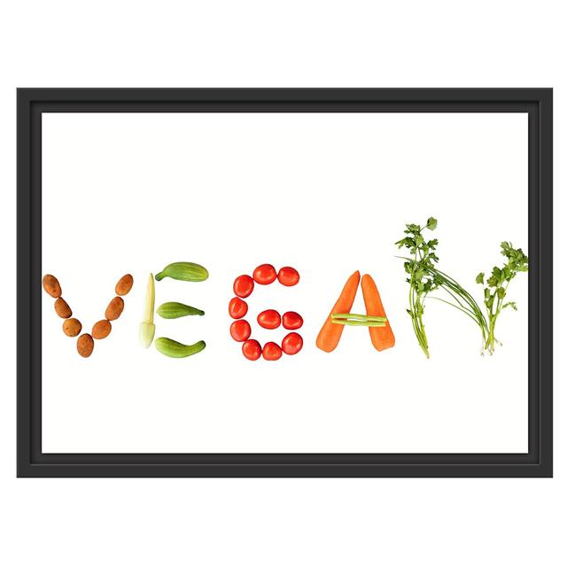 Gerahmtes Wandbild Vegan Gemüse East Urban Home Größe: 40 cm H x 55 cm B on Productcaster.