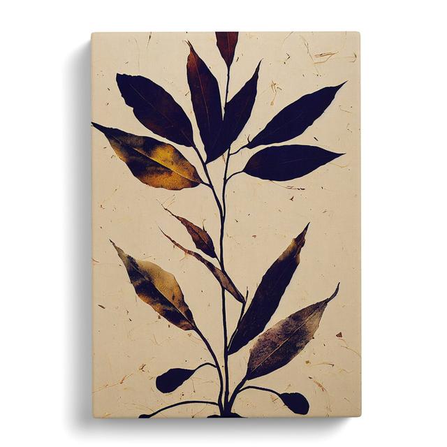 An Astonishing Leaves - Wrapped Canvas Graphic Art Marlow Home Co. Size: 76cm H x 50cm W x 3cm D on Productcaster.