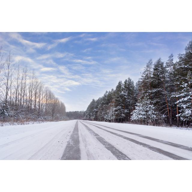 Winter Landscape - Wrapped Canvas Print Alpen Home Size: 30cm H x 46cm W x 3.8cm D on Productcaster.