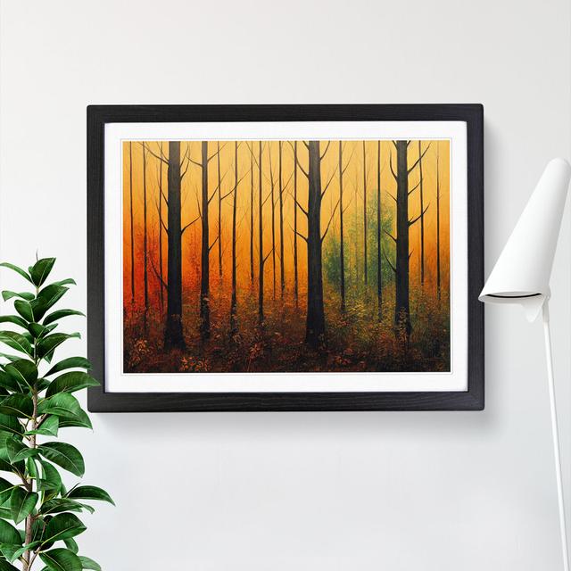 Forest Vol.8 - Picture Frame Painting Alpen Home Size: 25cm H x 34cm W x 2cm D, Frame Colour: Black Framed on Productcaster.