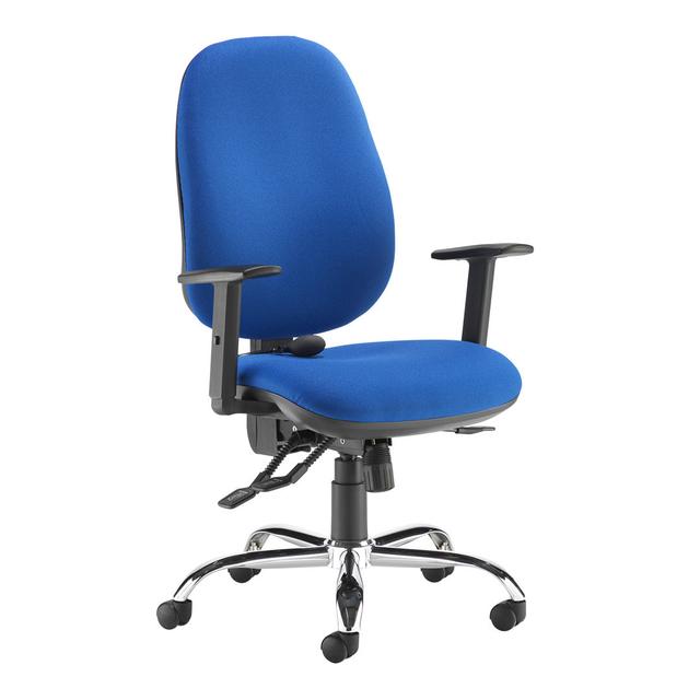 24hr Ergonomic Asynchro Task Chair Inbox Zero Upholstery Colour: Blue on Productcaster.