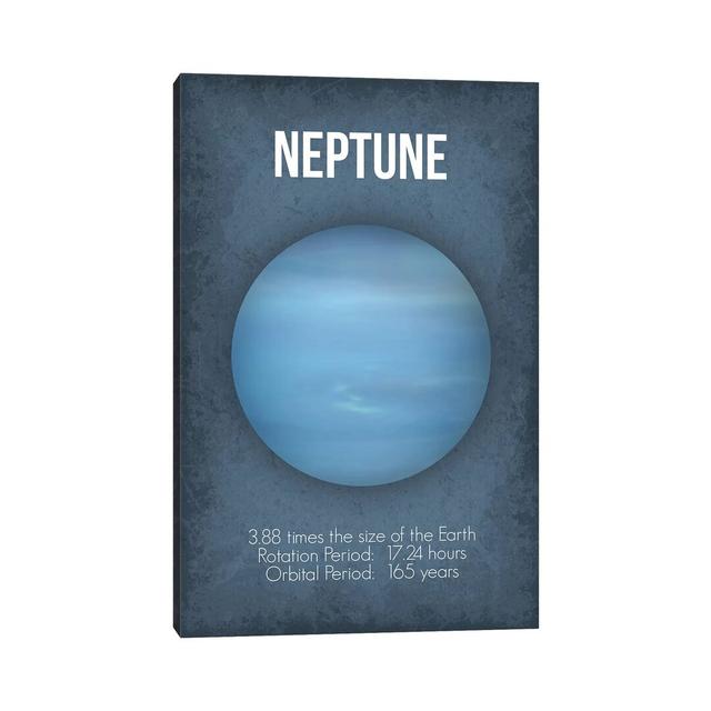 Neptune - Wrapped Canvas Print Latitude Run Size: 66.04cm H x 45.72cm W x 1.9cm D on Productcaster.