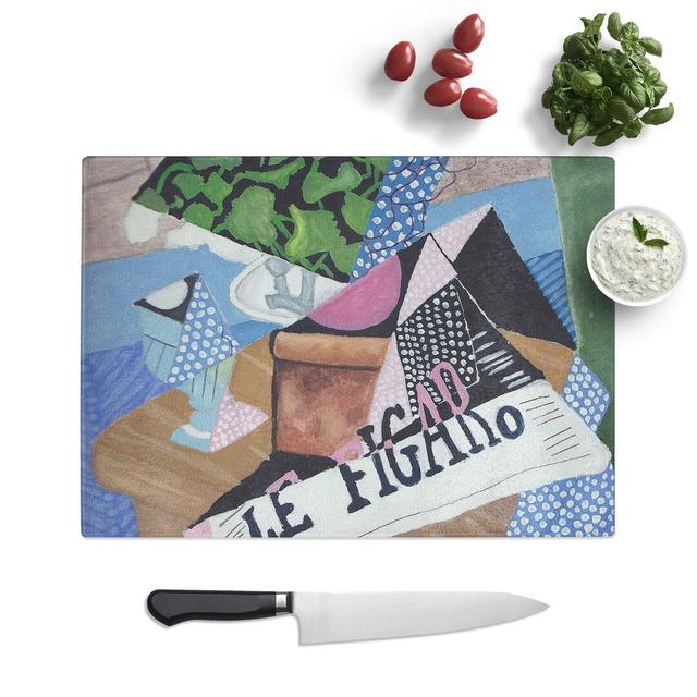 Le Figaro by Juan Gris Chopping Board East Urban Home Size: 0.4cm H x 28.5cm W x 39cm L on Productcaster.