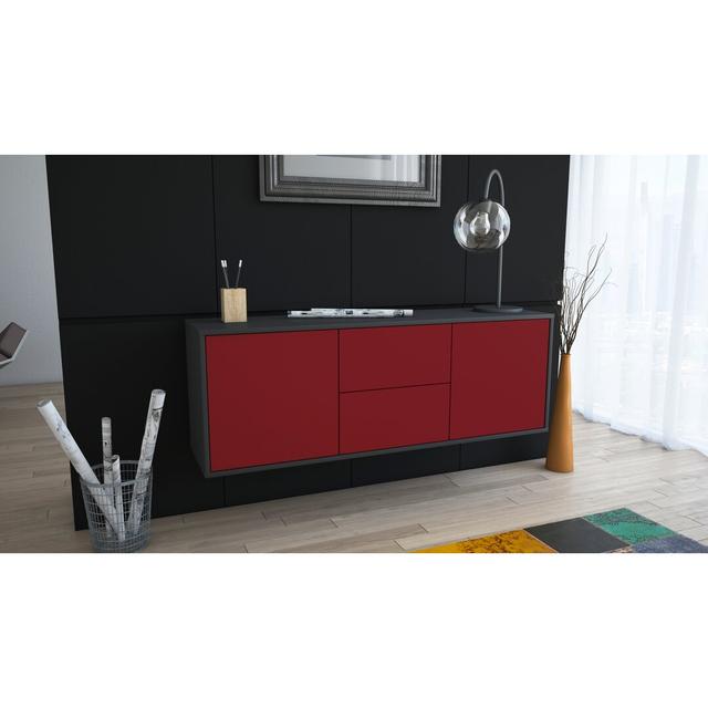 Artesia TV Stand Ebern Designs Colour: Red on Productcaster.