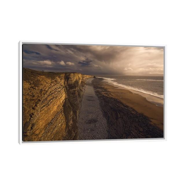 A Walk by Milos Lach - Floater Frame Photograph on Canvas Highland Dunes Frame Colour: White Framed, Size: 45.72cm H x 66.04cm W x 3.81cm D on Productcaster.