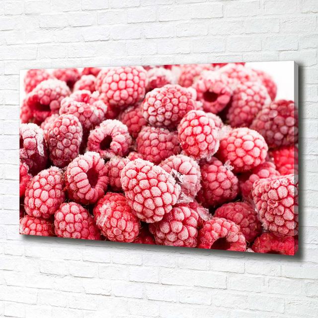 Gefrorene Himbeeren - Ungerahmte Kunstdrucke auf Leinwand Brayden Studio on Productcaster.