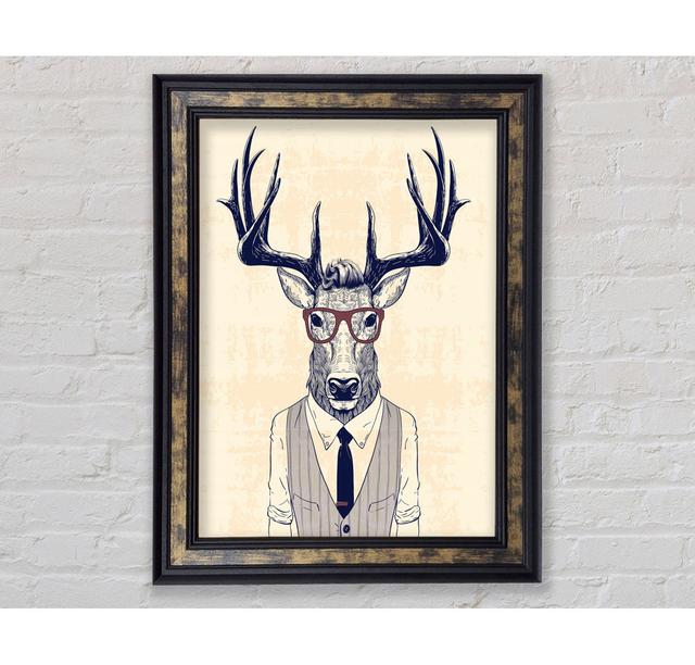 Stag Steve - Single Picture Frame Art Prints Bright Star Size: 84.1cm H x 59.7cm W x 8cm D on Productcaster.