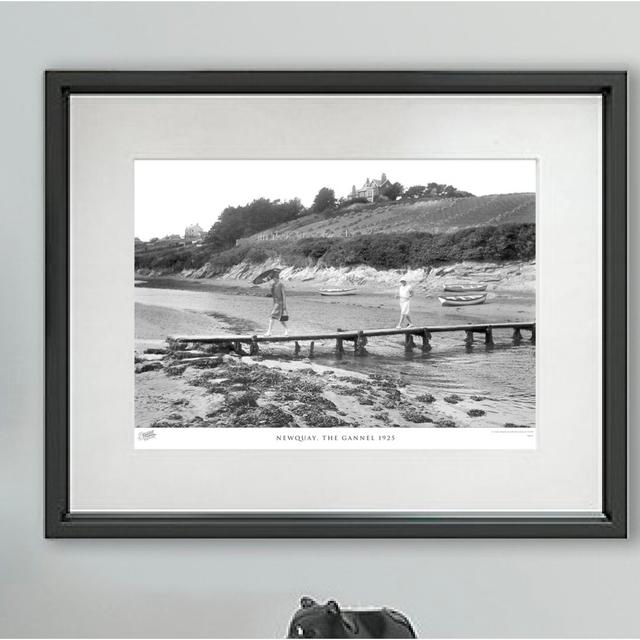 'Newquay, the Gannel 1925' - Picture Frame Photograph Print on Paper The Francis Frith Collection Size: 60cm H x 80cm W x 2.3cm D on Productcaster.