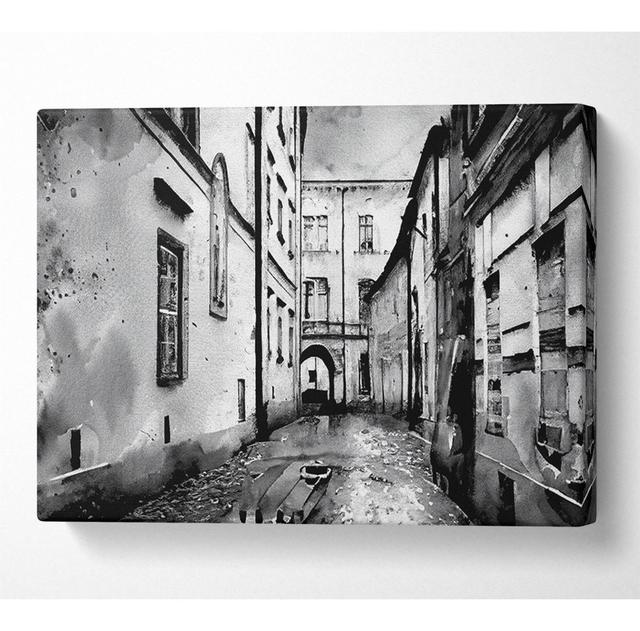 Venice Streets B N W - Print Latitude Run Size: 66cm H x 106.6cm W x 10cm D on Productcaster.