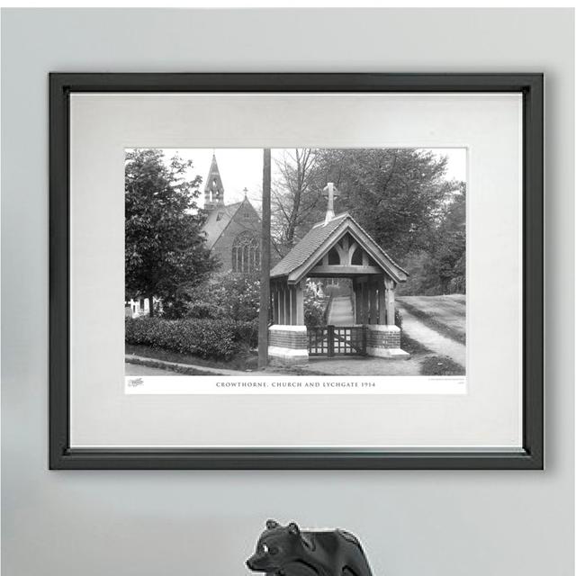 Crowthorne, Church And Lychgate 1914 - Single Picture Frame Print The Francis Frith Collection Size: 28cm H X 36cm W x 2cm D on Productcaster.