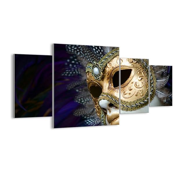 4 Piece Unframed Graphic Art Print Set on Glass Ebern Designs Size: 90cm H x 160cm W x 1.8cm D on Productcaster.