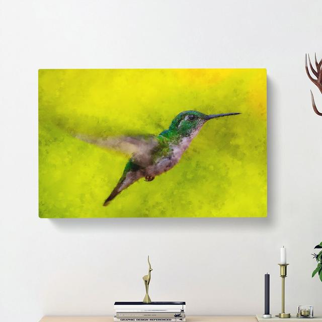 Hummingbird in Costa Rica - Wrapped Canvas Painting Print East Urban Home Size: 35cm H x 50cm W x 3cm D on Productcaster.