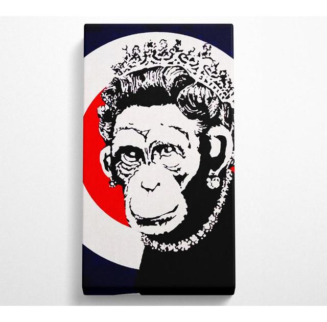 Perei Queen Chimp - Wrapped Canvas Panoramic Art Prints Ophelia & Co. Size: 203.2cm H x 101.6cm W x 1cm D on Productcaster.