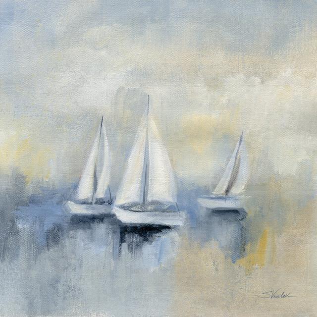 Morning Sail II by Silvia Vassileva - Wrapped Canvas Art Prints Breakwater Bay Size: 51cm H x 51cm W x 3.8cm D on Productcaster.