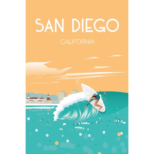 San Diego - Wrapped Canvas Graphic Art Highland Dunes Size: 30cm H x 20cm W on Productcaster.