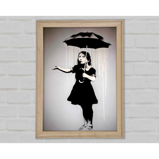 Liquid Rain - Single Picture Frame Art Prints Rosalind Wheeler Size: 29.7cm H x 21cm W x 1.5cm D on Productcaster.