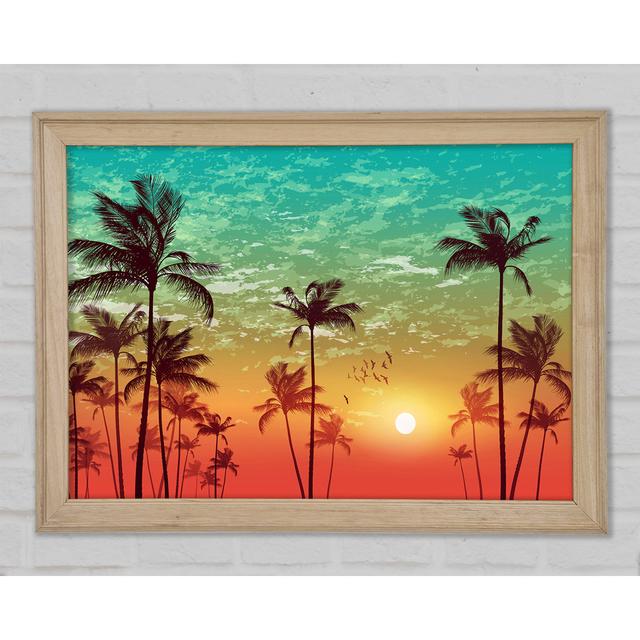 LA Sunset Skies - Single Picture Frame Art Prints 17 Stories Size: 42cm H x 59.7cm W x 1.5cm D on Productcaster.