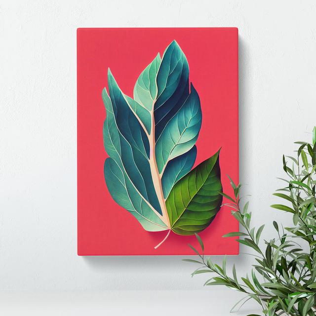 The Distinguished Leaves - Wrapped Canvas Graphic Art Marlow Home Co. Size: 76cm H x 50cm W x 3cm D on Productcaster.