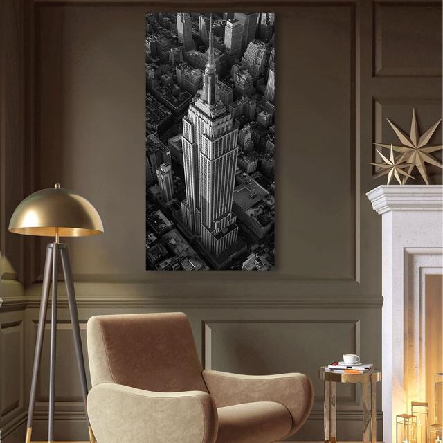 Empire State Building, NYC by Cameron Davidson - Wrapped Canvas Print Ebern Designs Size: 100cm H x 50cm W x 4cm D on Productcaster.